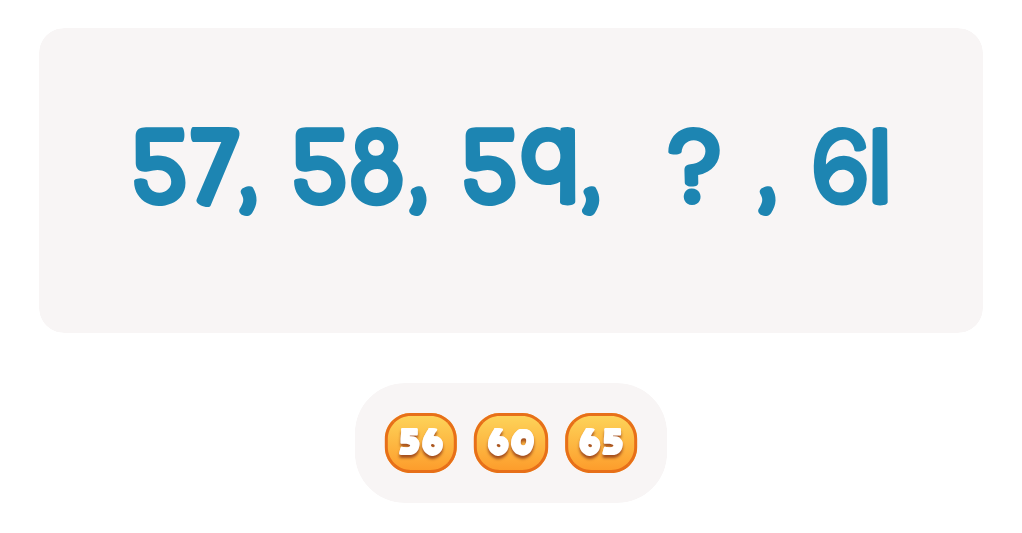 Number Sequencing Fill-in-the-Blank Practice
