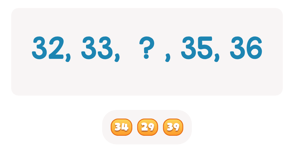 Number Sequencing Fill-in-the-Blank Practice