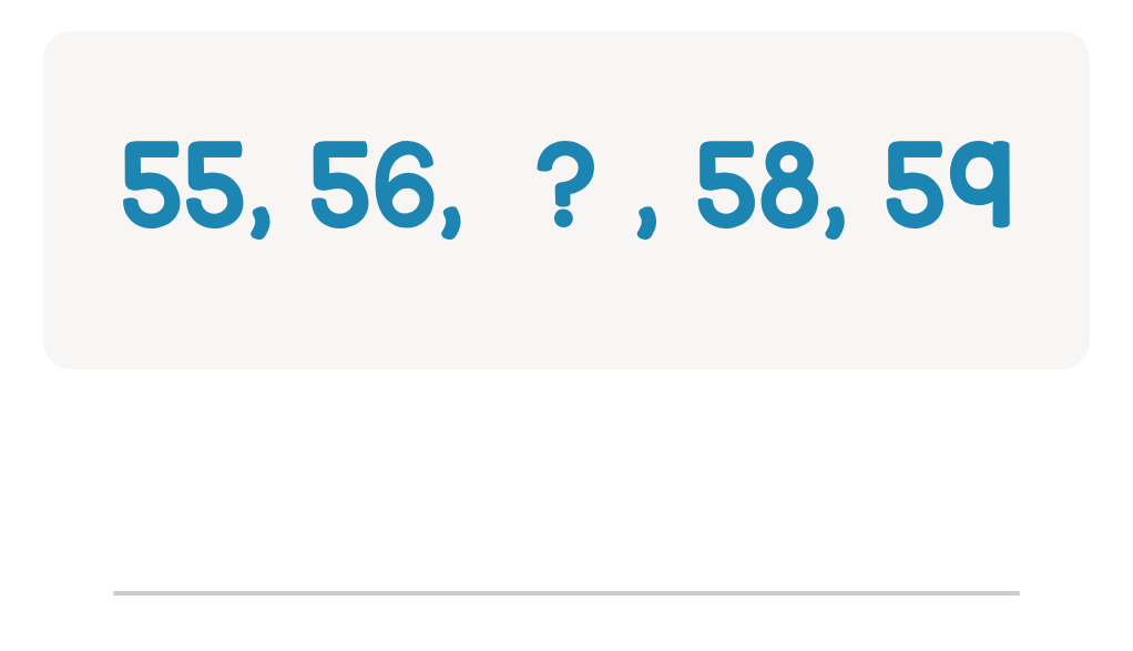 Number Sequencing Fill-in-the-Blank Practice