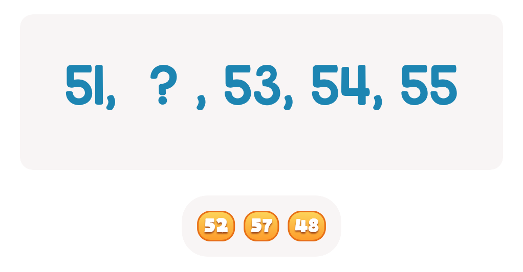 Number Sequencing Fill-in-the-Blank Practice