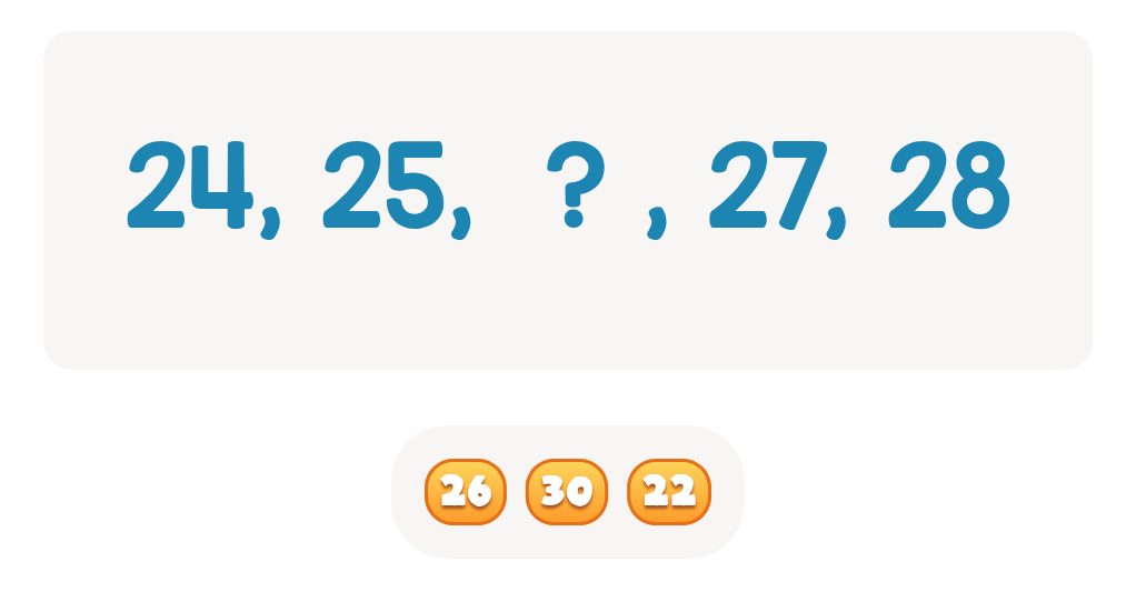 Number Sequencing Fill-in-the-Blank Practice