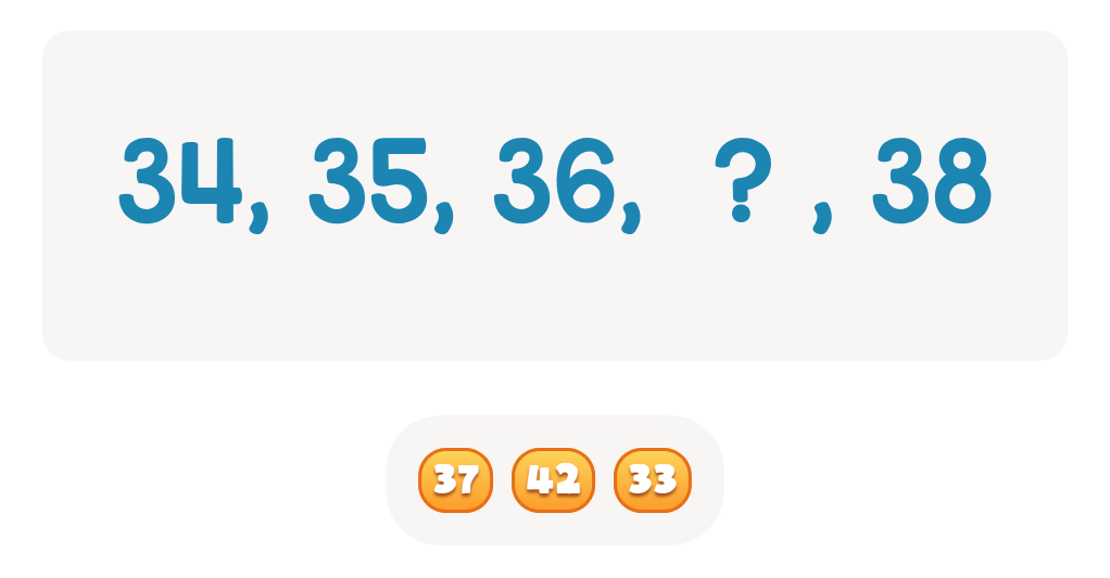 Number Sequencing Fill-in-the-Blank Practice