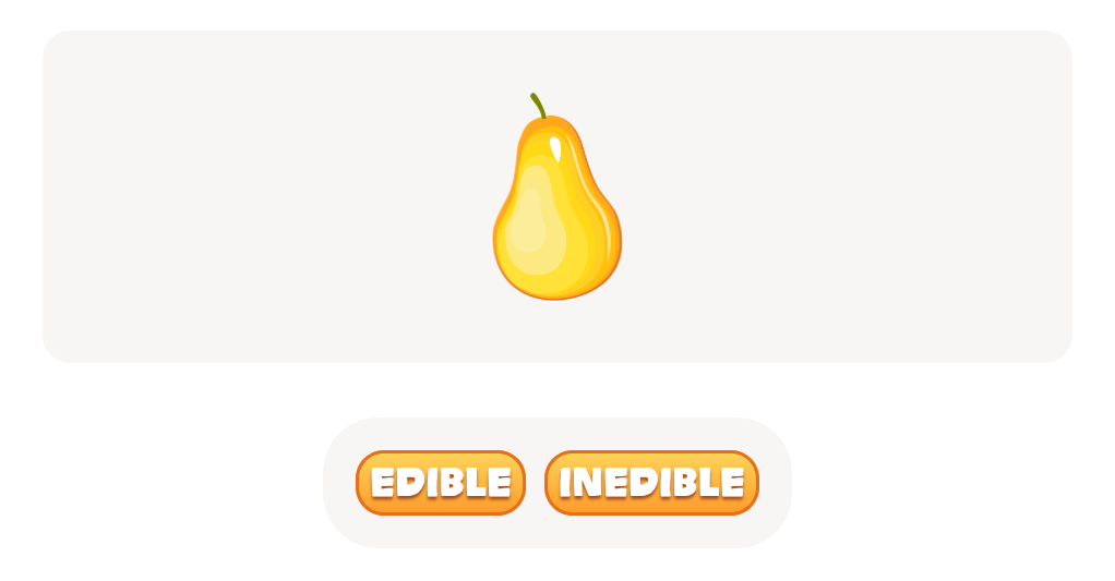 Pear's Edible or Inedible Quiz - Can You Tell the Difference?