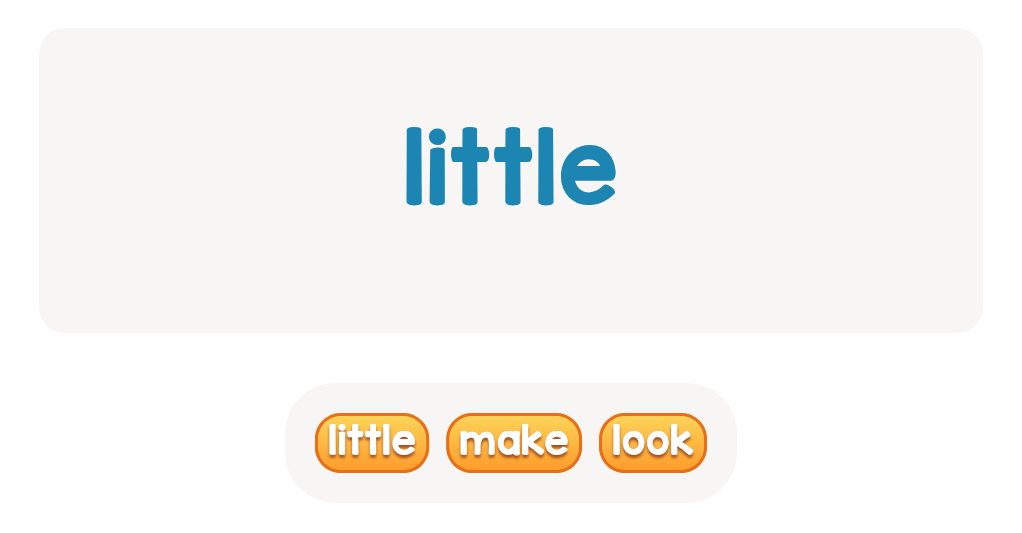 Pre-K Sight Word Recognition Activity