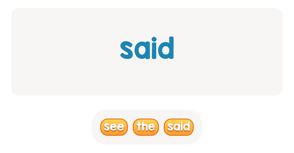 Pre-K Sight Word Recognition Activity