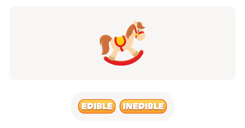 Rocking Horse's Edible or Inedible Quiz - Can You Tell the Difference?