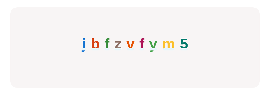 Select all the ‘f’s you can find here.