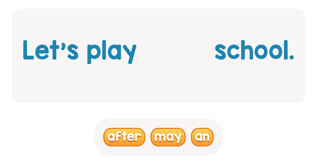Sight Words for 1st Grade: Complete the Sentences Activity