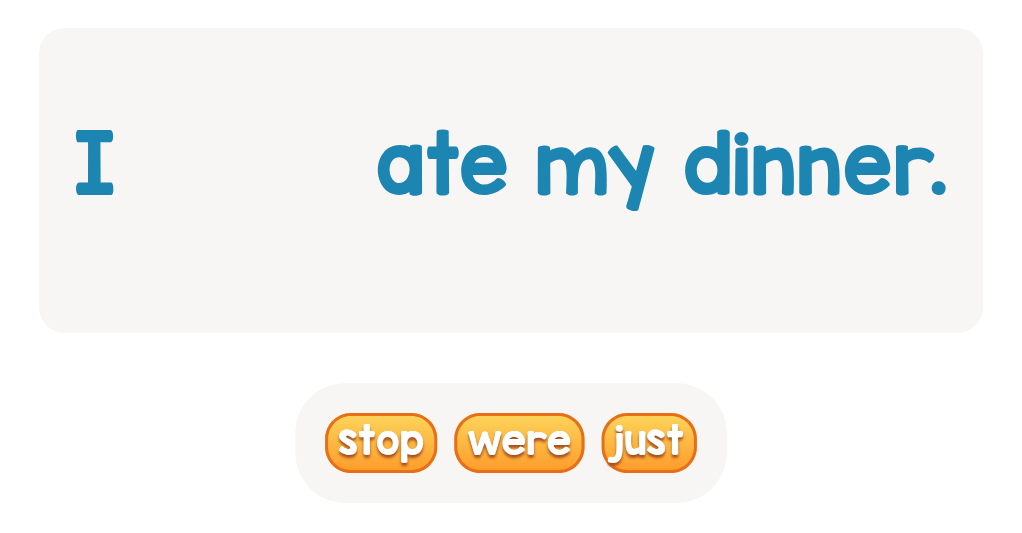 Sight Words for 1st Grade: Complete the Sentences Activity