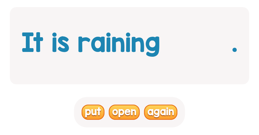Sight Words for 1st Grade: Complete the Sentences Activity