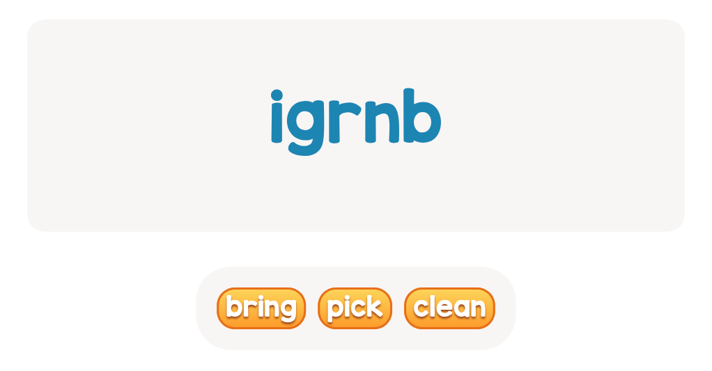 Sight Words Scramble Activity – Unscramble the Words