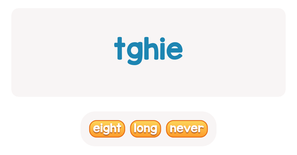 Sight Words Scramble Activity – Unscramble the Words