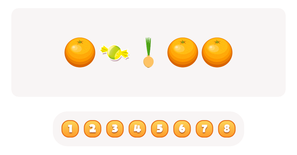 Sort and Count Oranges, Onions and Candies Worksheet