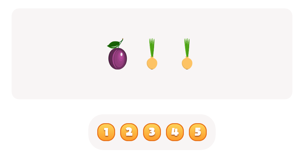 Sort and Count Plums and Onions Worksheet