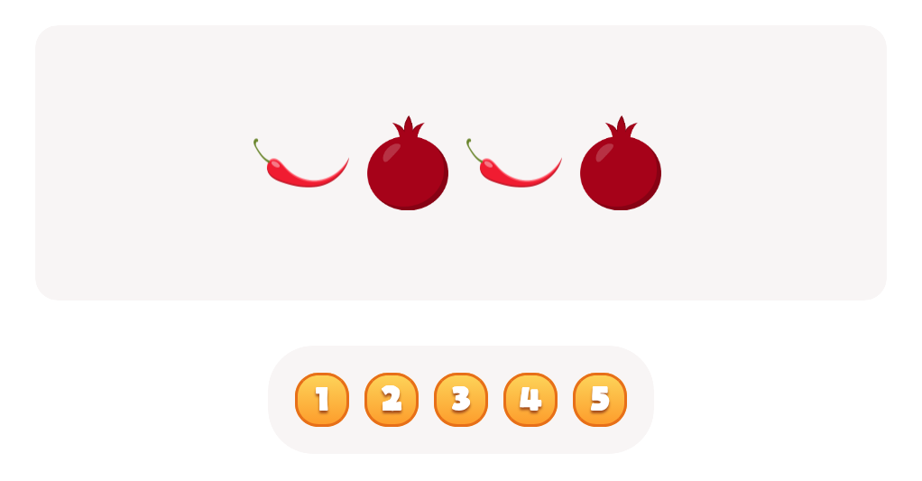 Sort and Count Pomegranates and Chili peppers Worksheet