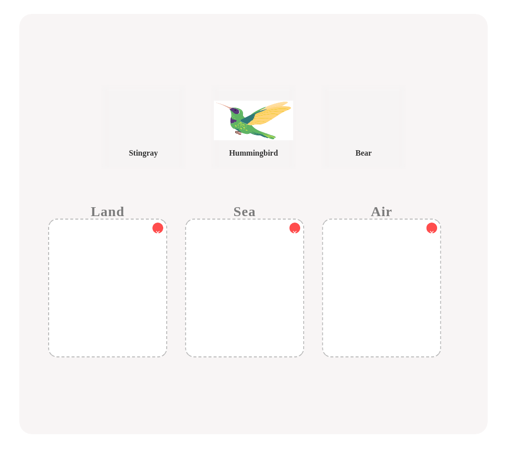 Sort the animals by their habitats!