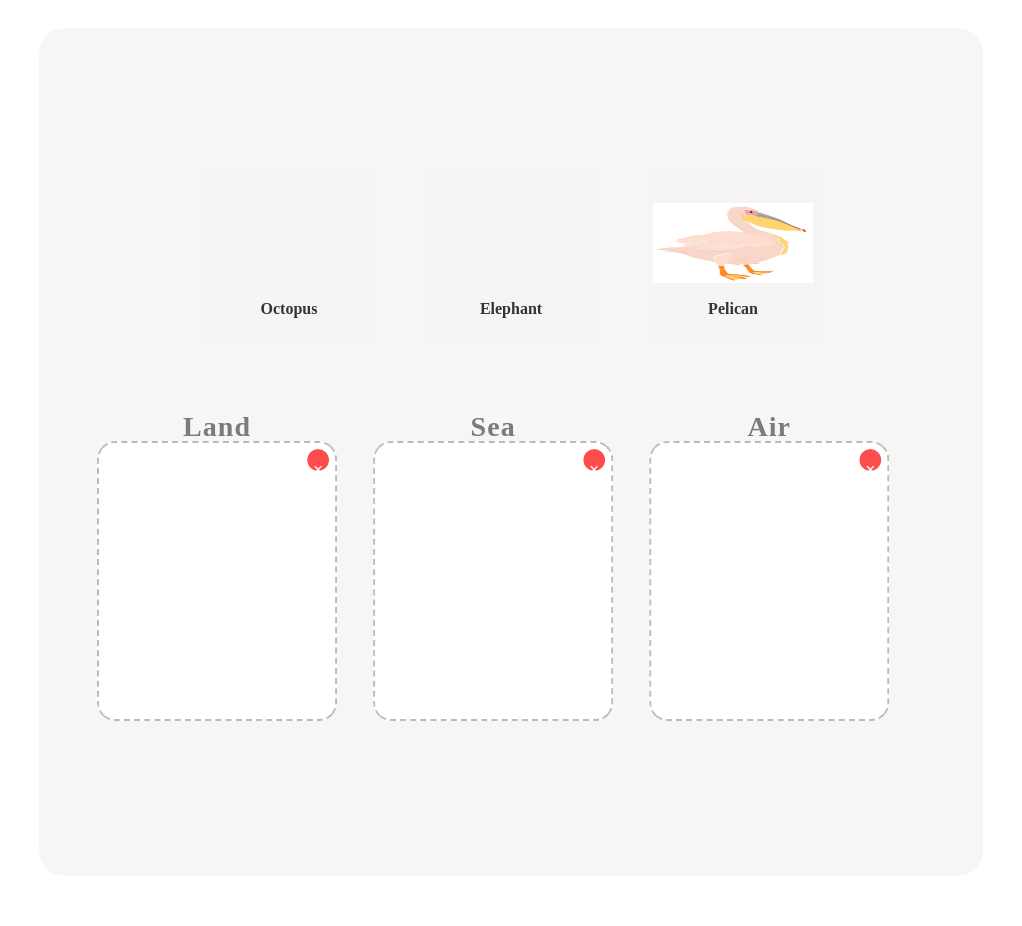 Sort the animals by their habitats!