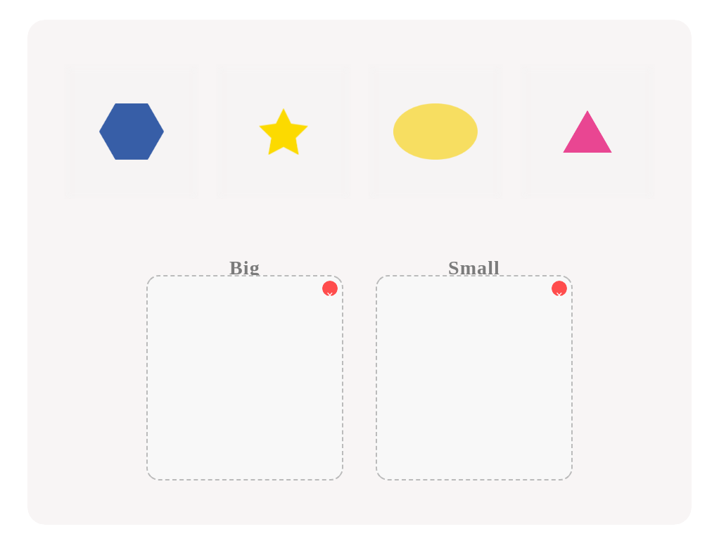 Sort the Shapes by Size!