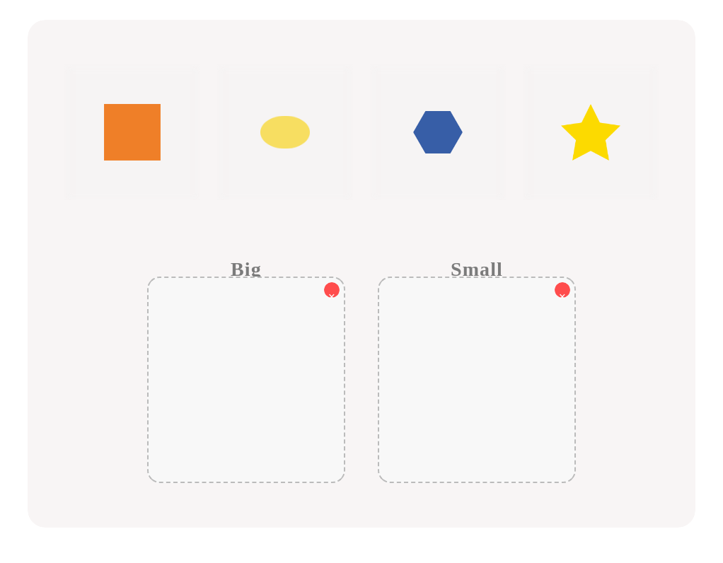 Sort the Shapes by Size!