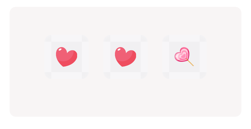 Tap Exactly the Same Hearts