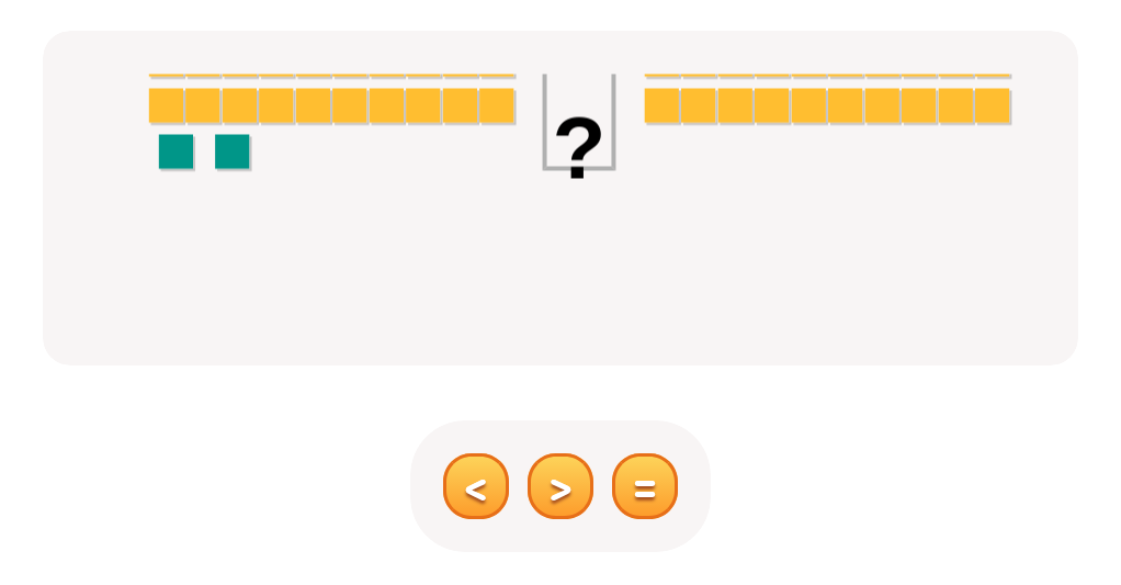 Tap <, >, or = : Compare the Numbers and Choose the Correct Sign!
