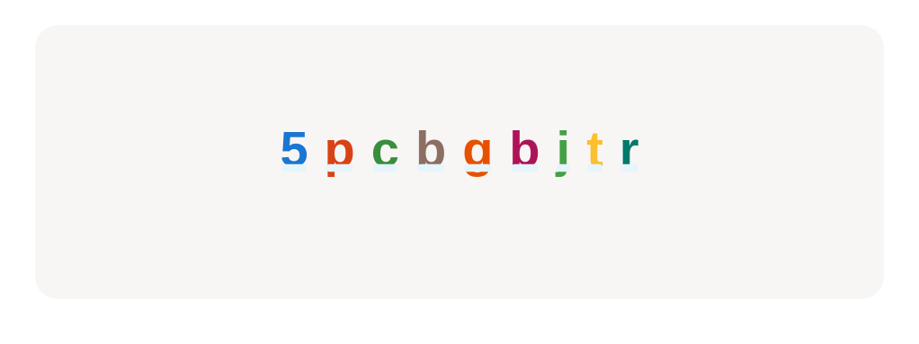 Tap the lowercase letter ‘b’ wherever you see it.