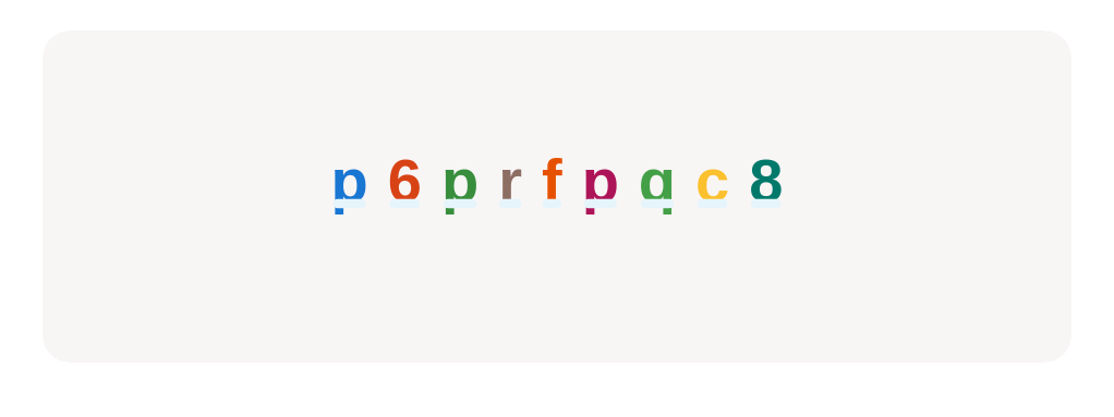 Tap the lowercase letter ‘p’ wherever you see it.