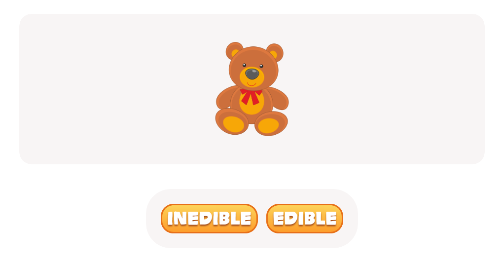 Teddy Bear's Edible or Inedible Quiz - Can You Tell the Difference?