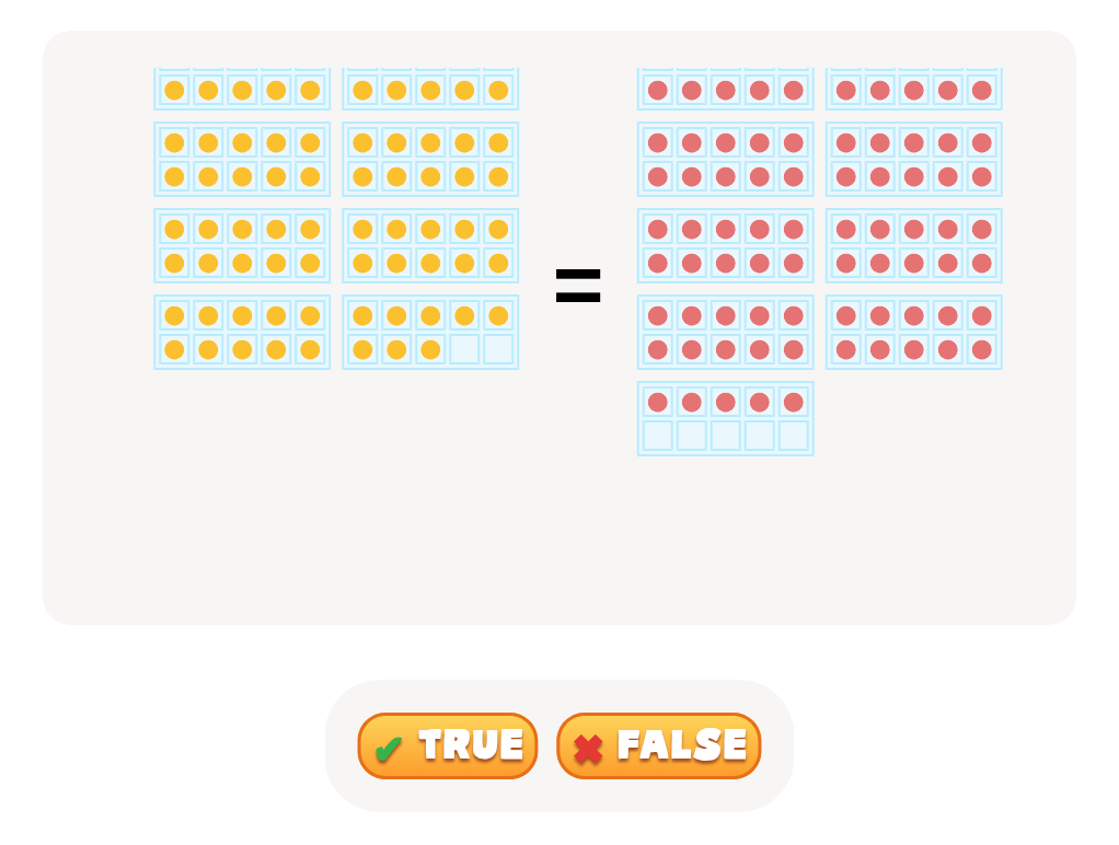 True or False: Is One Number Greater, Equal or Less Than the Other?