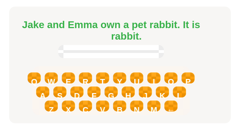 Type the possessive adjective that matches the sentence.