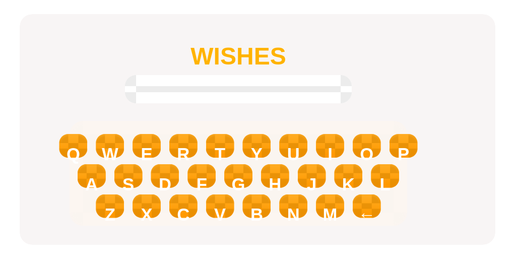 Type the singular word shown.