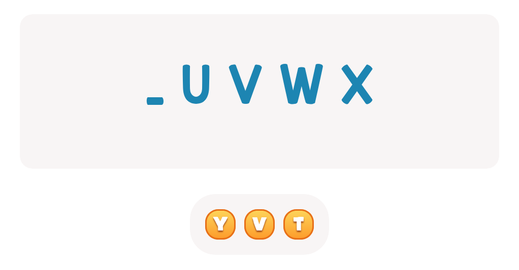 Uppercase ABC: Find the Missing Letter Worksheet