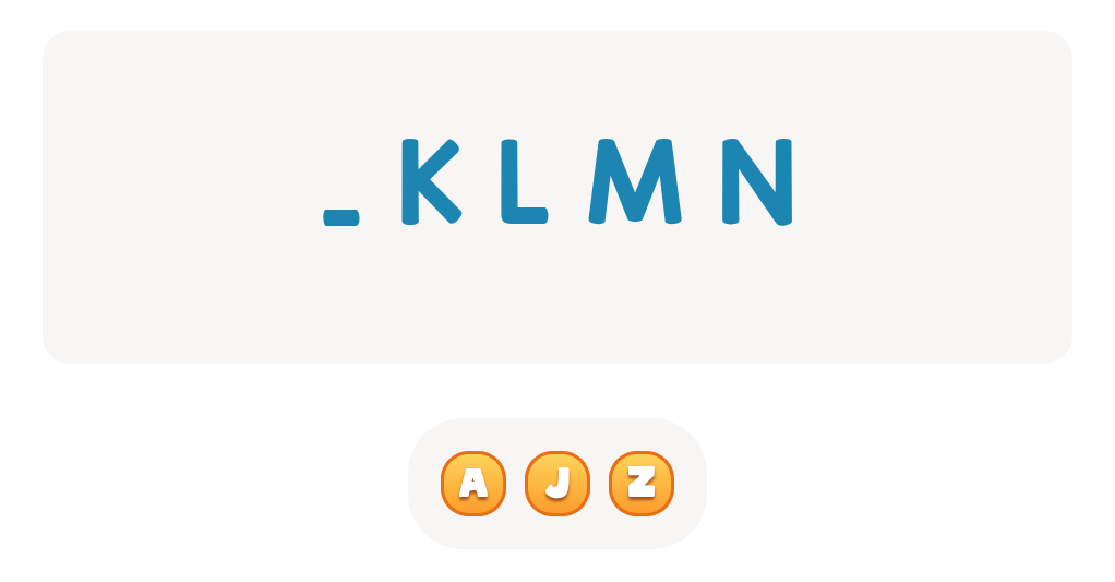 Uppercase ABC: Find the Missing Letter Worksheet