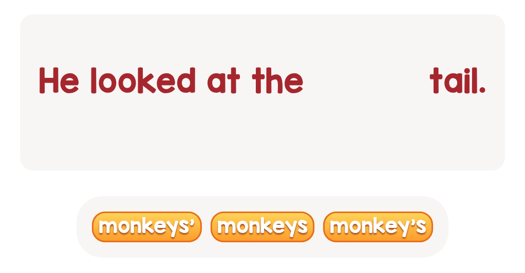What animal's tail is so curly? Fill in the blank!