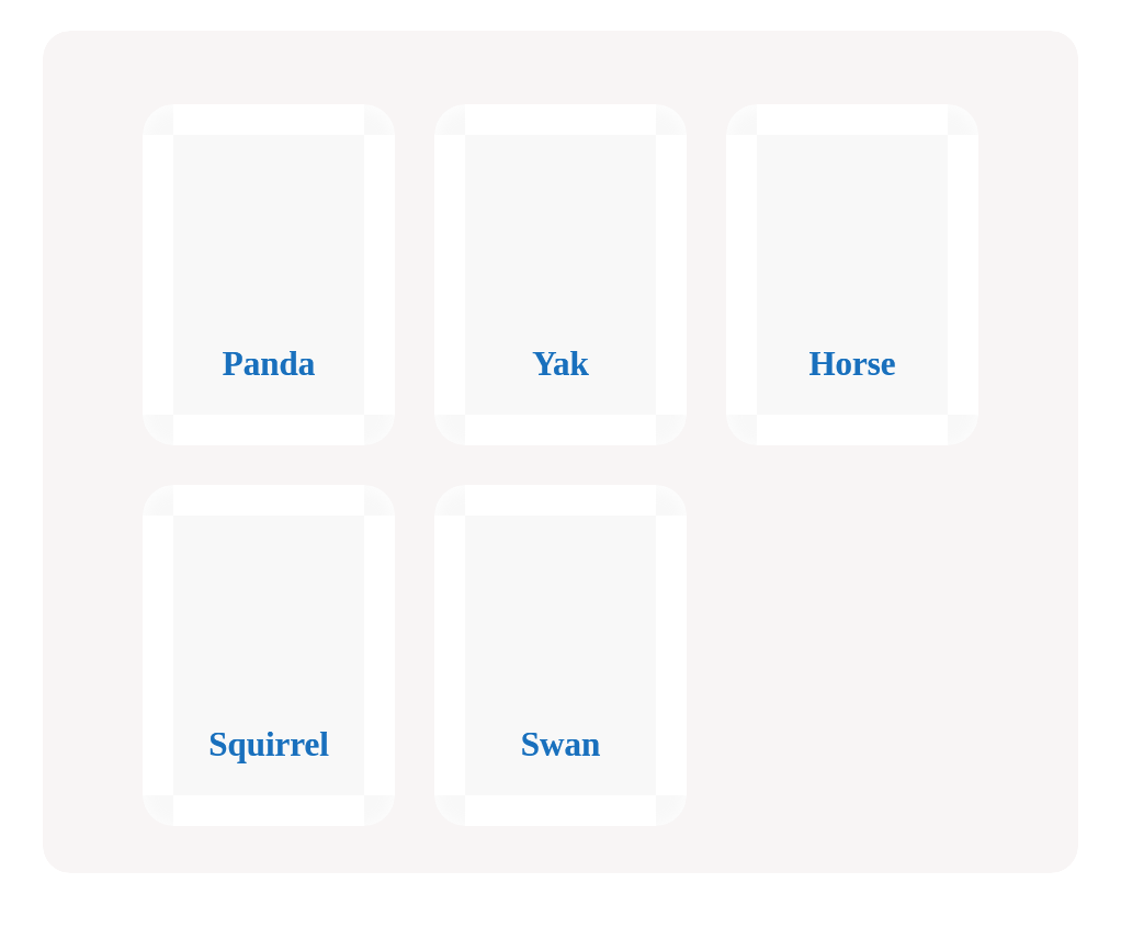 Which are the mammals?