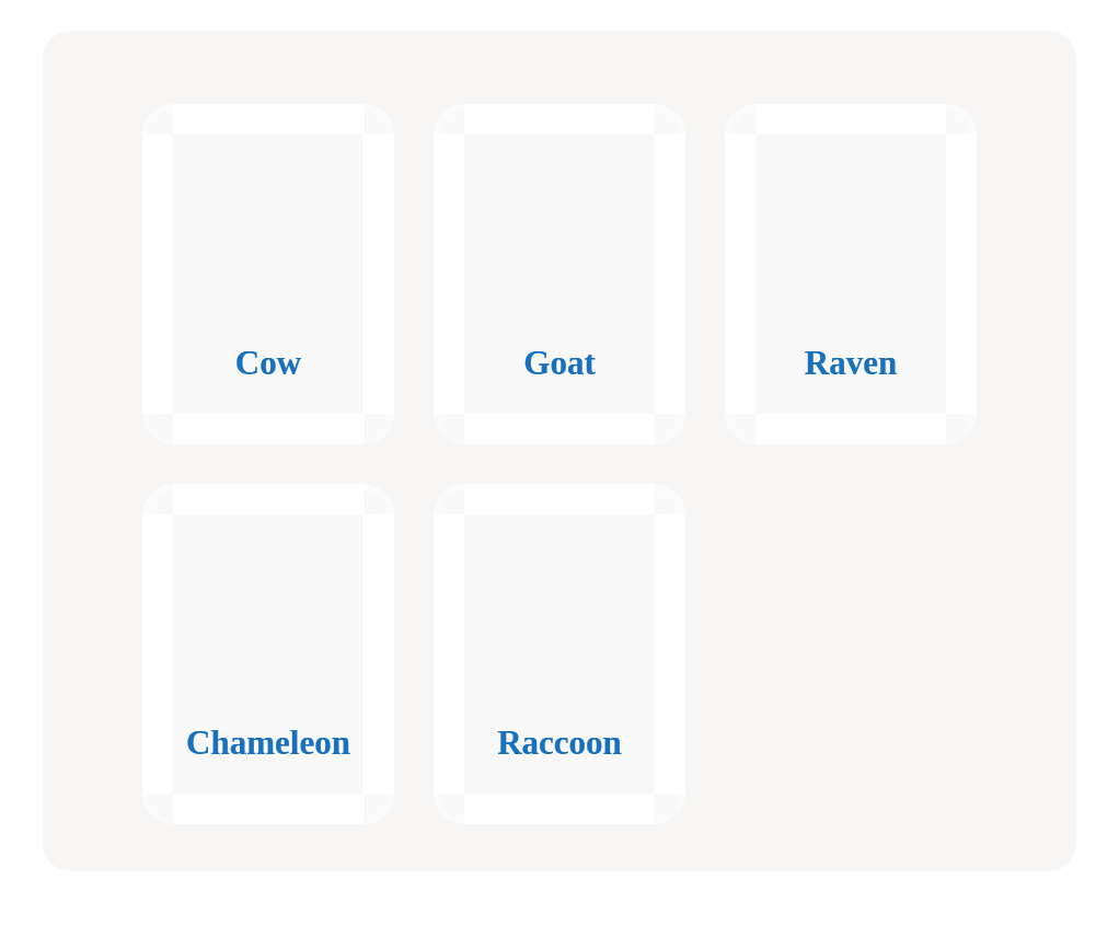 Which are the mammals?