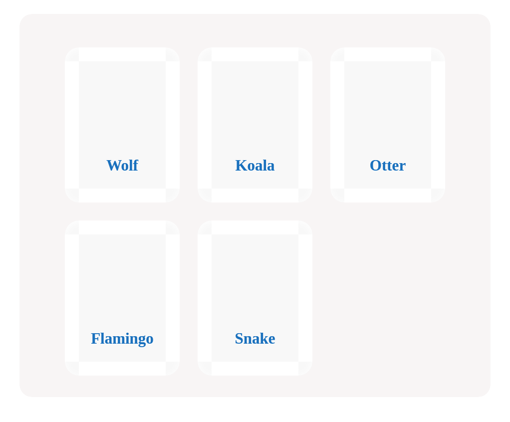 Which are the mammals?