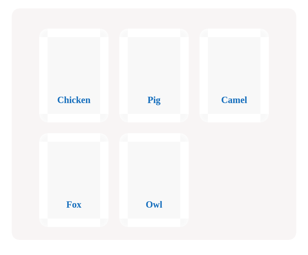 Which are the mammals?