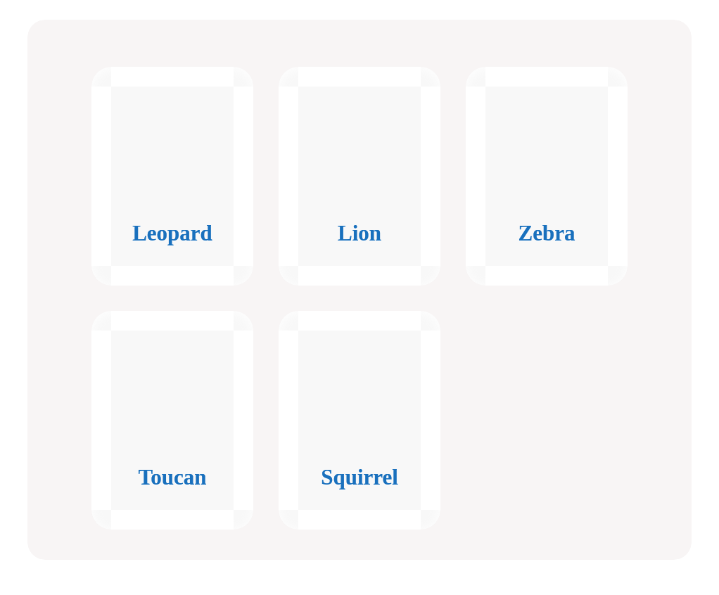 Which are the mammals?