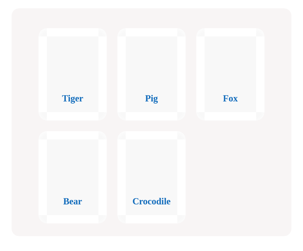 Which are the mammals?