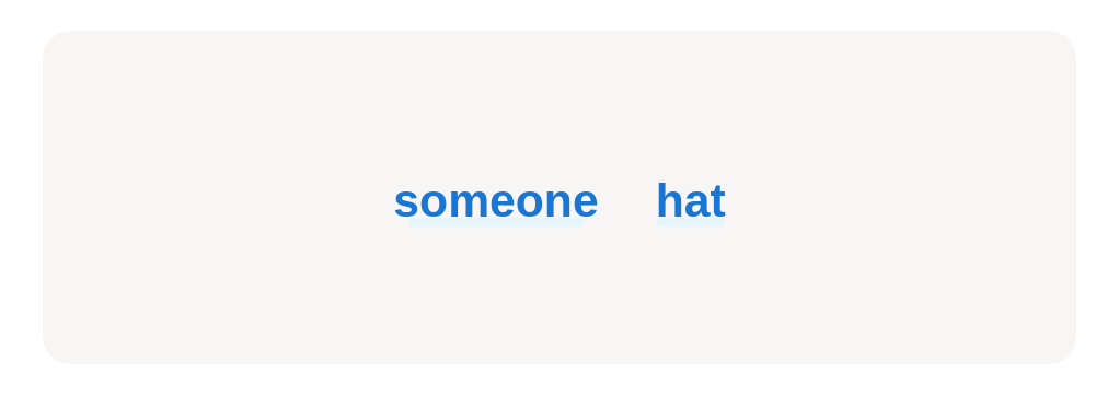 Which of these is an indefinite pronoun?