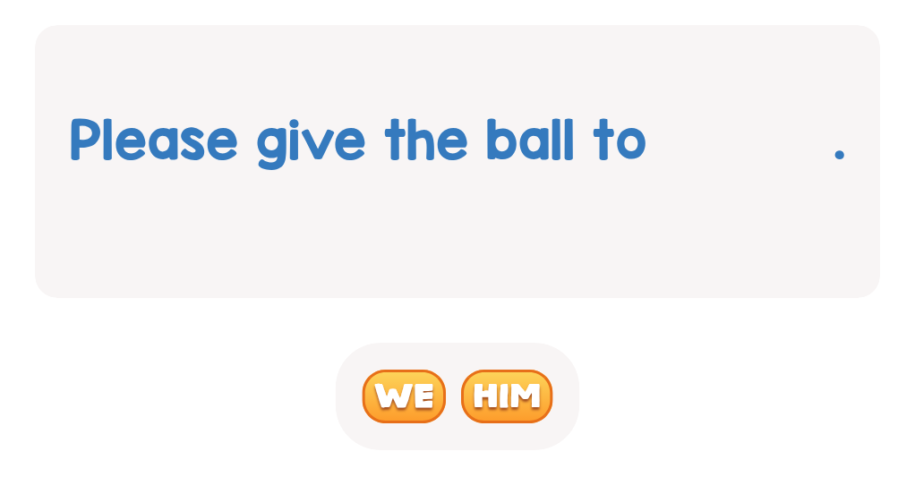 Who is getting the ball?