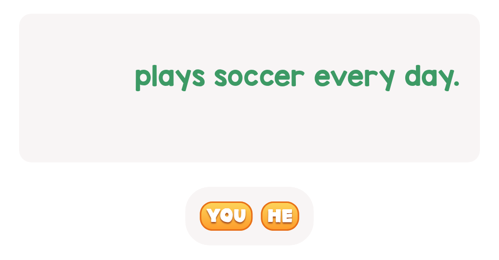 Who is the soccer player in the sentence?