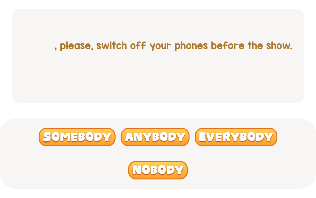 Who is this request for? Pick the best word.