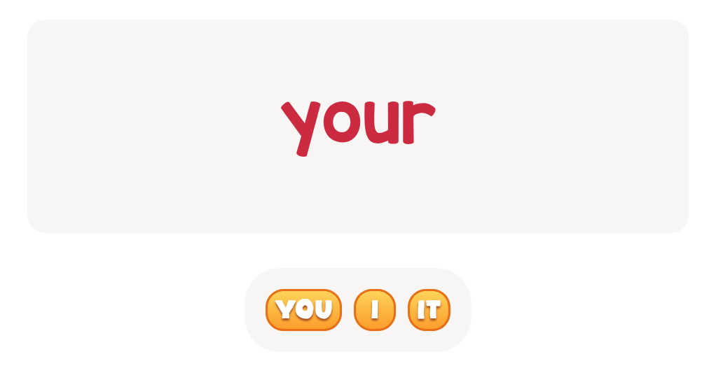 Who uses 'your'? Pick the best answer.