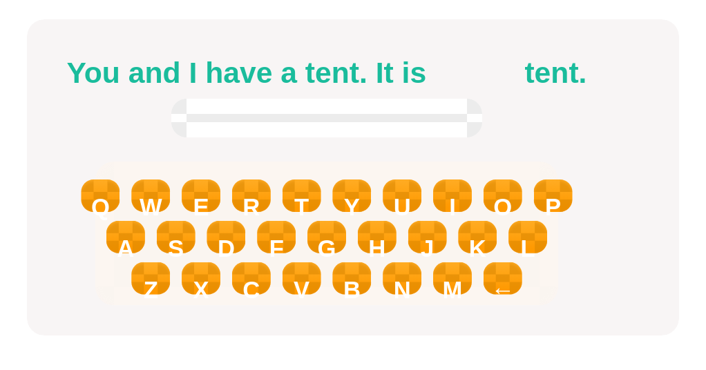 Write the possessive adjective that completes the sentence.