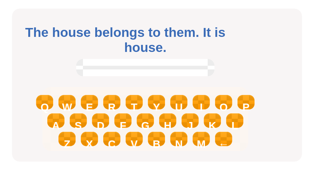 Write the possessive adjective that fits in the blank.