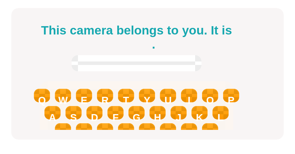 Write the possessive pronoun to complete the sentence.