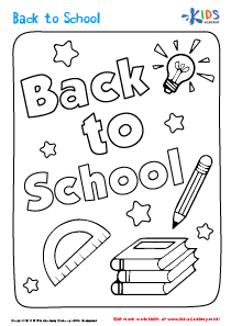 Back to School Coloring Page 12