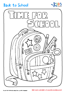 Back to School Coloring Page 4